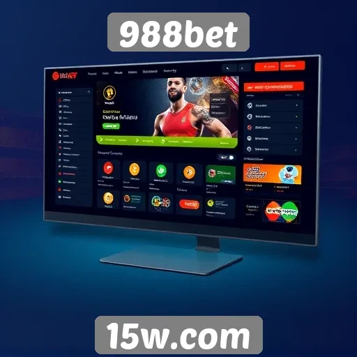 interface do usuário do site 988bet